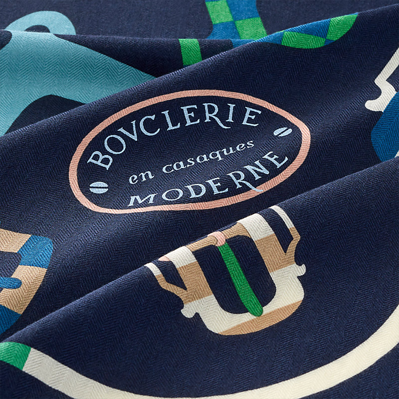 Bouclerie Moderne en Casaques giant triangle - Blue | Hermès Malaysia